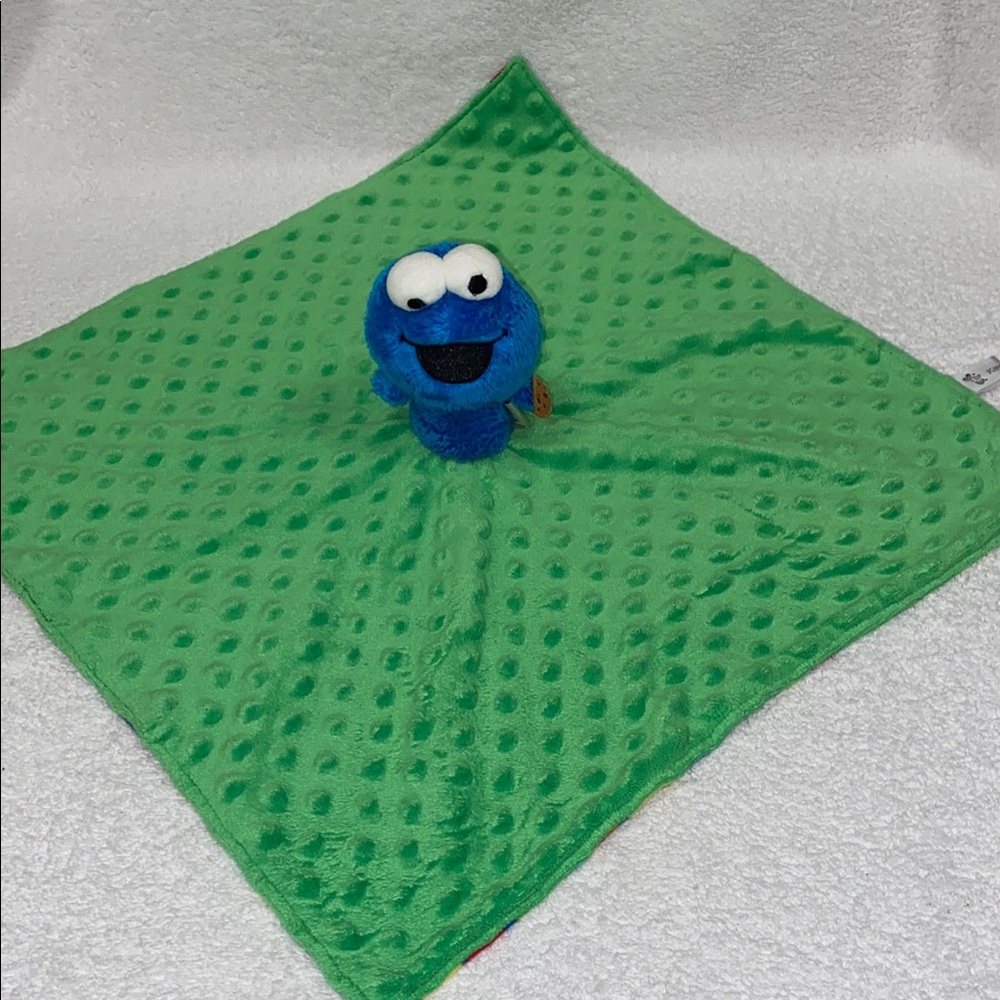 Mary Ruth market Cookie Monster itty bitty monkey security blanket lovey